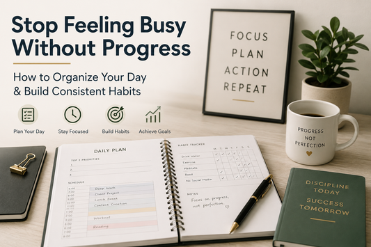 Stop Feeling Busy Without Progress: How to Organize Your Day & Build Consistent Habits