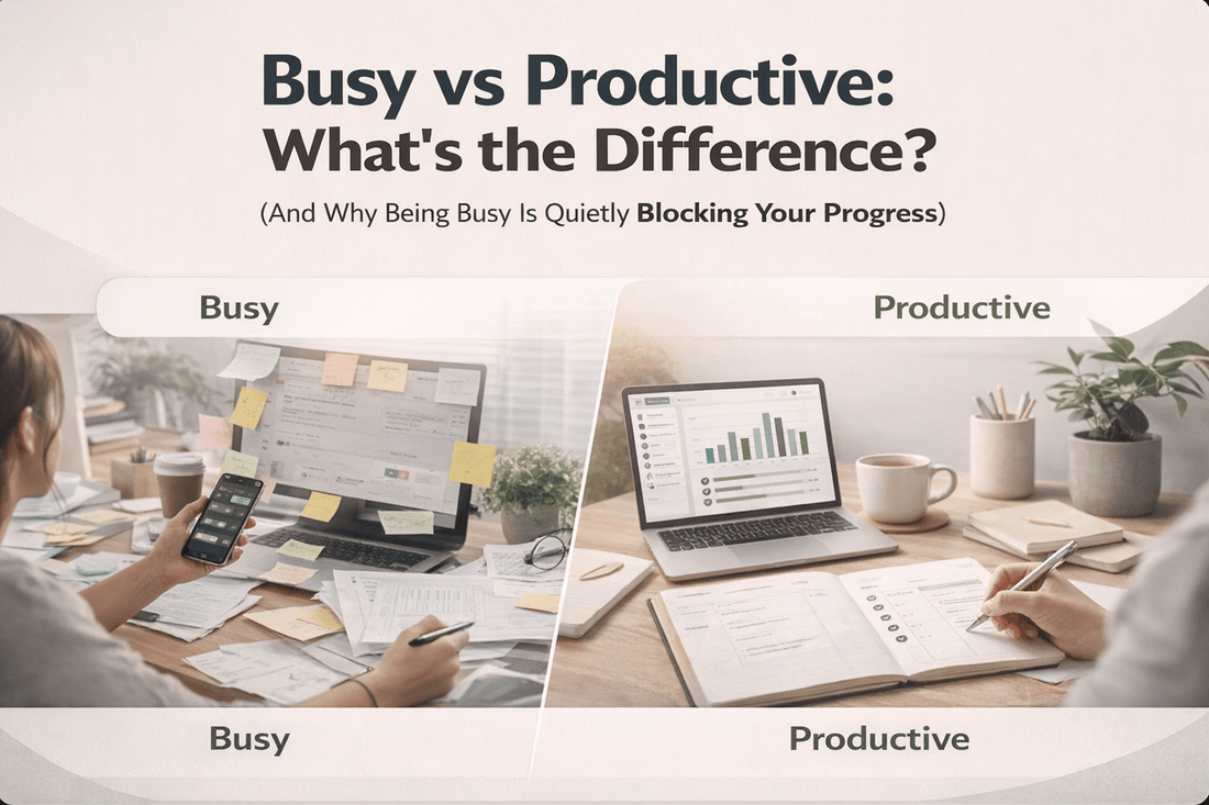 Busy vs Productive: What’s the Difference - Digital Vault